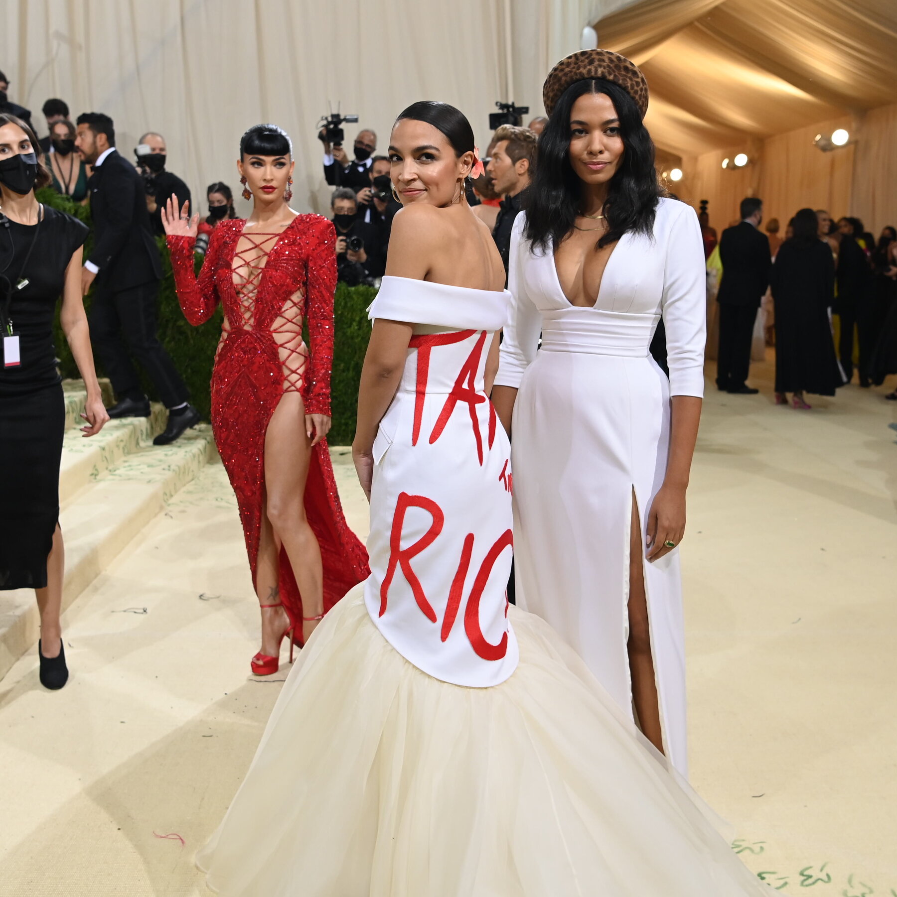 Alexandria Ocasio-Cortez and Riley Roberts