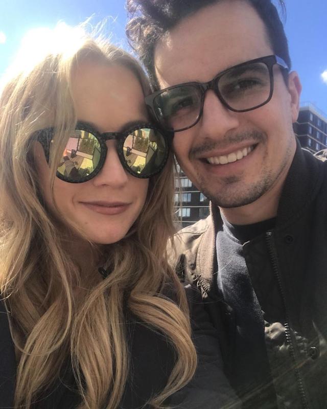 Kat Timpf and Cameron Friscia